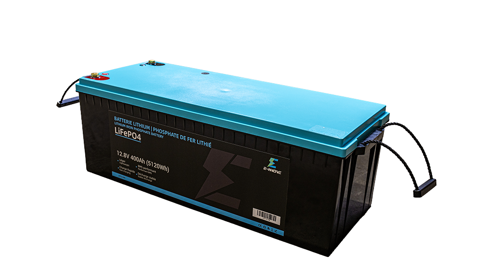 Batterie E-NNOVE LiFePO₄ 12.8V 400Ah (5120Wh) – Lithium Fer Phosphate avec BMS 200A | Modèle LFP12-400