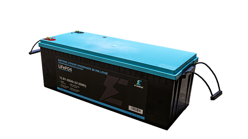 Batterie E-NNOVE LiFePO₄ 12.8V 400Ah (5120Wh) – Lithium Fer Phosphate avec BMS 200A | Modèle LFP12-400