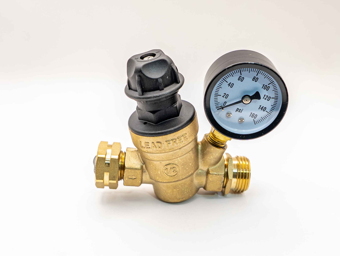 Régulateur de pression d’eau RV ajustable avec cadran – Laiton sans plomb