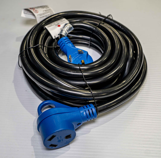 Cordon RV 30A – Extension TT-30P à TT-30R 25 pieds avec indicateur de puissance