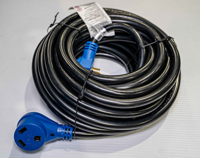 30A RV Extension Cable TT-30P to TT-30R – 50 Feet with Power Indicator