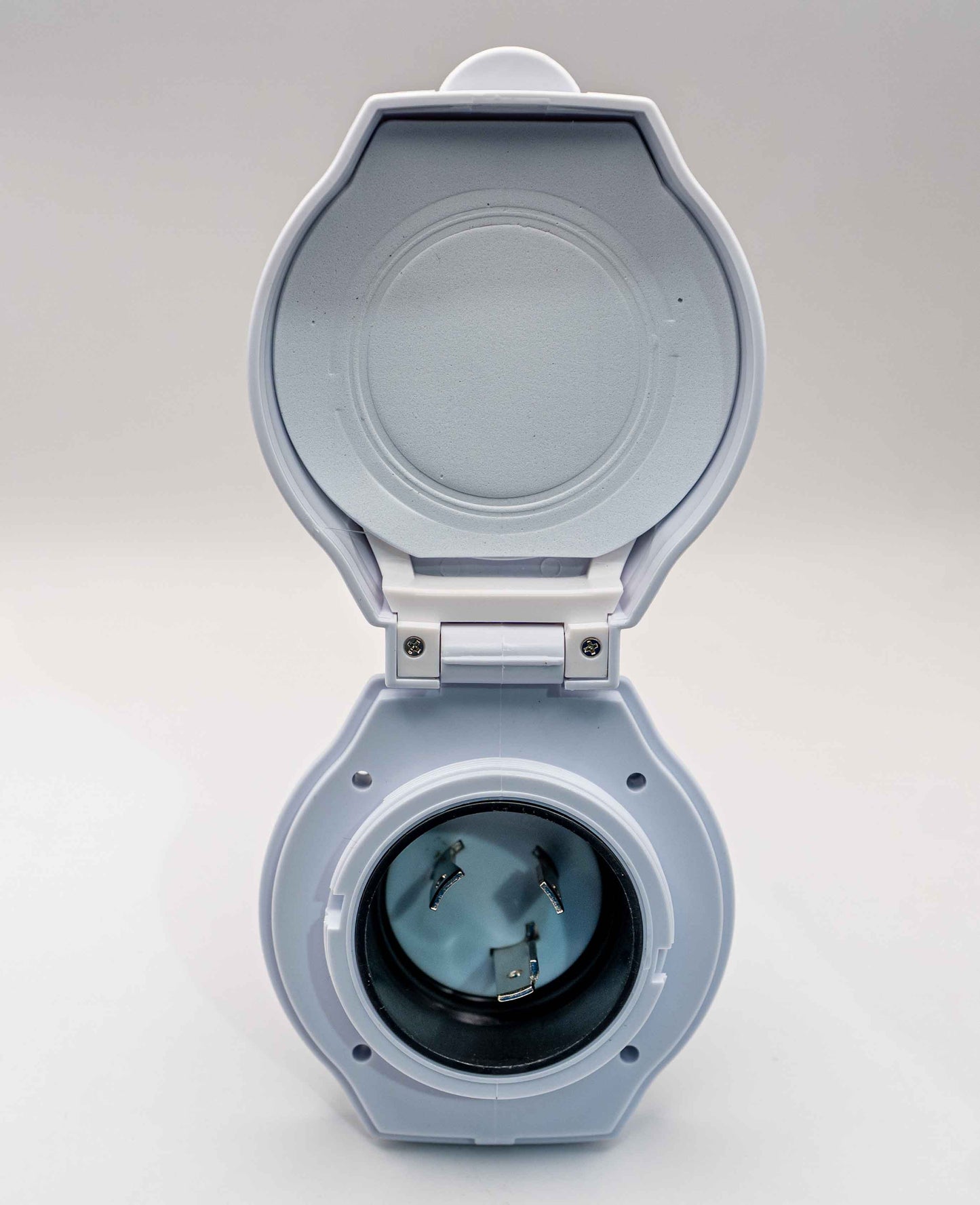 RV Inlet Kit 30A L5-30P avec indicateur de puissance – Connexion électrique pour VR - Noire / Blanche