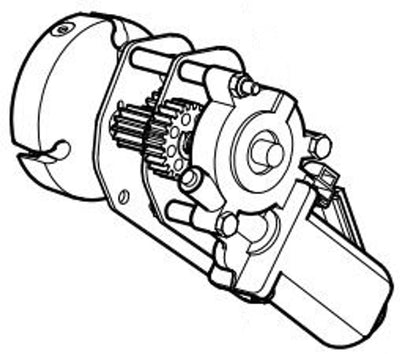 Carefree RV Eclipse/Travel'r Series I Motor Assembly - White 12V
