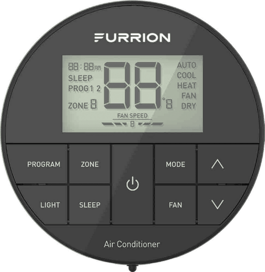 Thermostat mural Furrion FACW12ESZA-BL – Contrôle numérique haute efficacité 12V