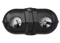 Couvercle de réservoir de propane LP double 20 lb - Protection contre les débris volants, accès facile au régulateur