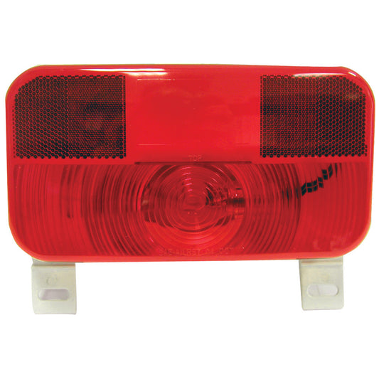 Feu arrière rectangulaire rouge Peterson 18-1446 pour remorque et VR