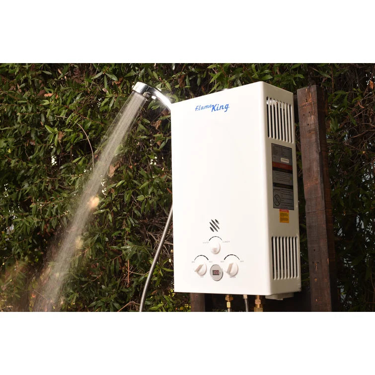 Chauffe-eau portable 10L extérieur - 68 000 BTU, douche incluse, sécurité CSA