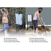 Portable 10L Outdoor Water Heater - 68,000 BTU, Shower Included, CSA Safety