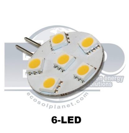 Ampoule à 12 LED circulaire G4 blanc chaud