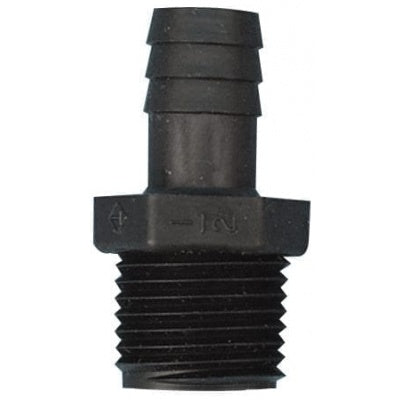 Adaptateur fileté mâle 1/4'' vers embout tuyau 3/8'' en plastique - Valterra