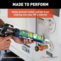 Mastic de jointoiement auto-nivelant Alpha Systems - Noir, pour toits de VR en caoutchouc, métal et fibre de verre, 10,3 onces