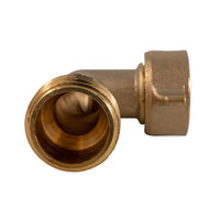 90-Degree Brass Elbow for Standard Garden Hose - Prevents Kinks, Ideal for RV and Home Use