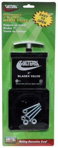 Vanne d'eau noire 3 pouces compatible Bladex, Valterra, Bristol, Anonda - Actionnée par manette