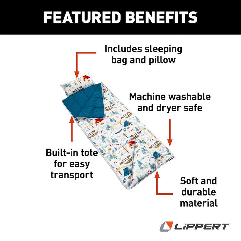 Sac de Couchage Thomas Payne ® - 1 Personne - Lavable & Pliable avec Poignée