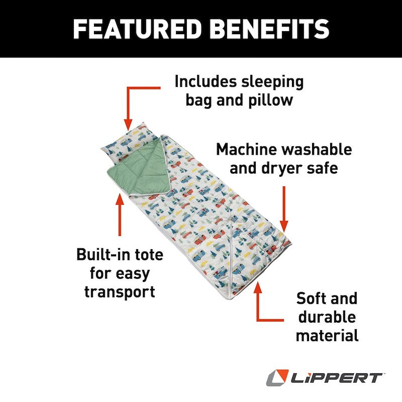 Sac de Couchage Thomas Payne® - 1 Personne (5 Ans et Plus) - Lavable en Machine et Facile à Transporter