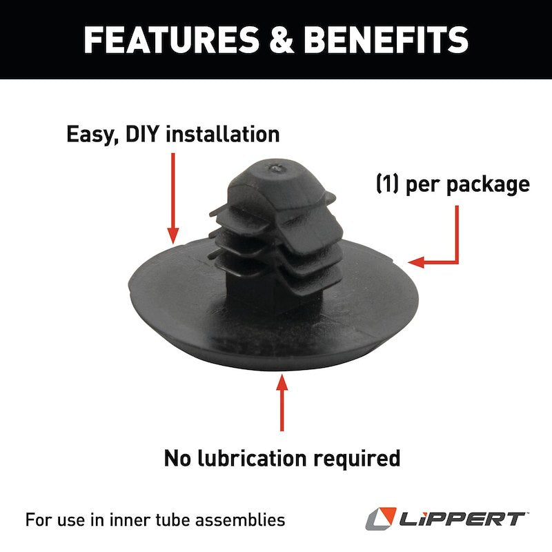 Coussin Friction Slide-Out Lippert® - Remplacement pour Slide-Outs Électriques, Manuels et Motorisés RV - Plastique - 3/4 Pouce