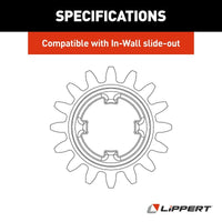 16-Tooth Rack Gear for Slide-Out In-Wall® - Lippert