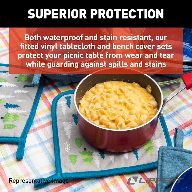TABLECLOTH &amp; BENCH SET-CAMPING