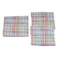 TABLECLOTH &amp; BENCH SET-PLAID