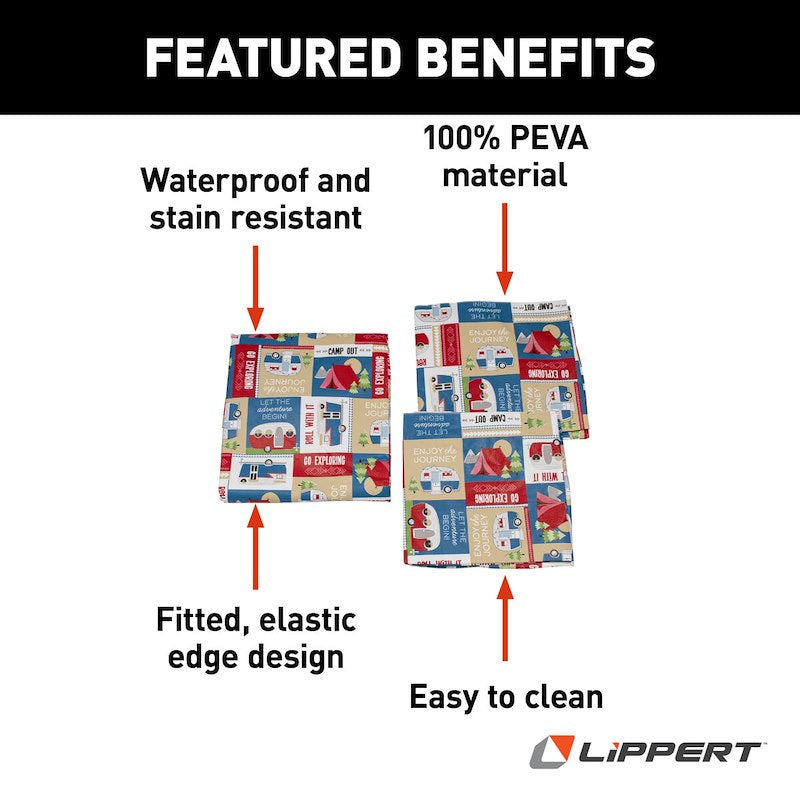 TABLECLOTH &amp; BENCH SET-CAMPING