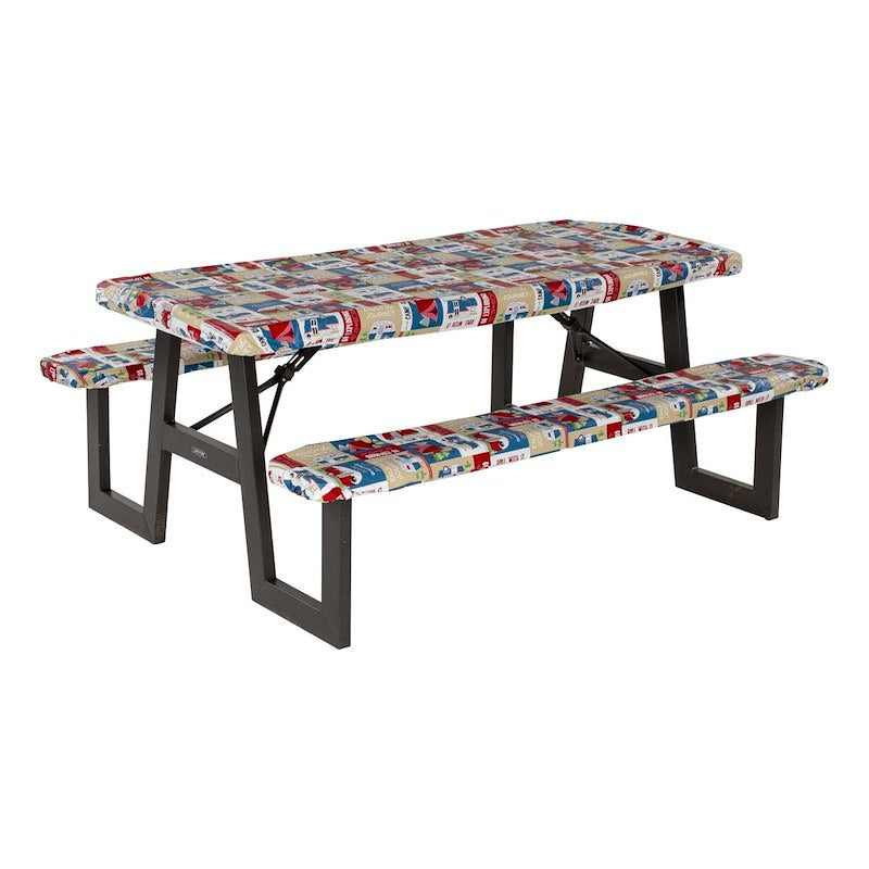 TABLECLOTH &amp; BENCH SET-CAMPING