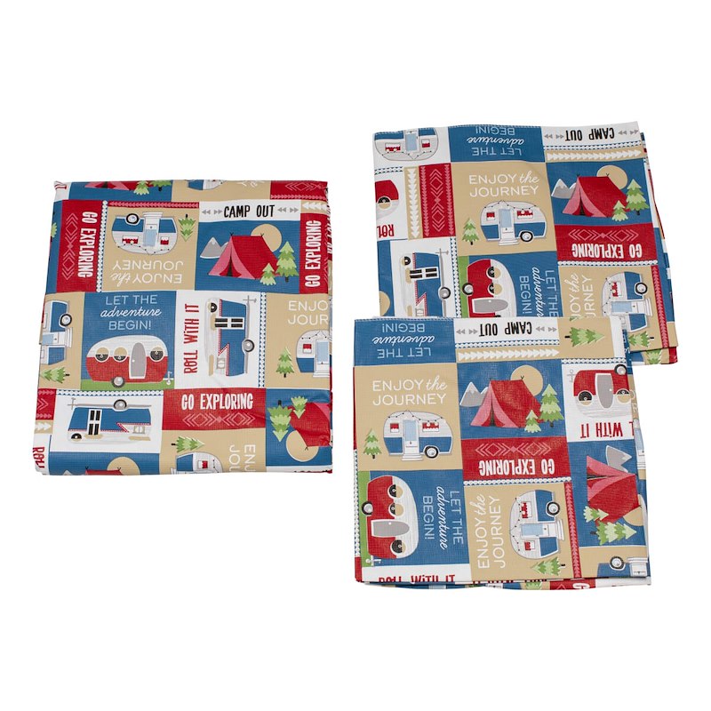 TABLECLOTH &amp; BENCH SET-CAMPING