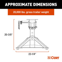 Attelage Fifth Wheel CrossWing™ - 20 000 lbs, Technologie ShockDrop™, Installation Facile, Acier Premium