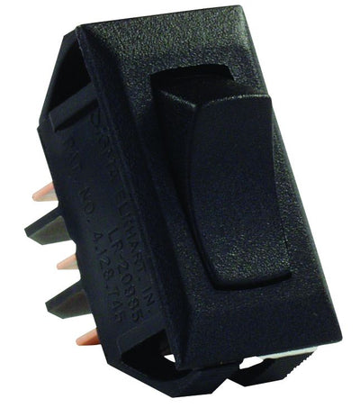 Multifunction Switch 12V, 16A - Single Pole Double Throw - Black Rocker