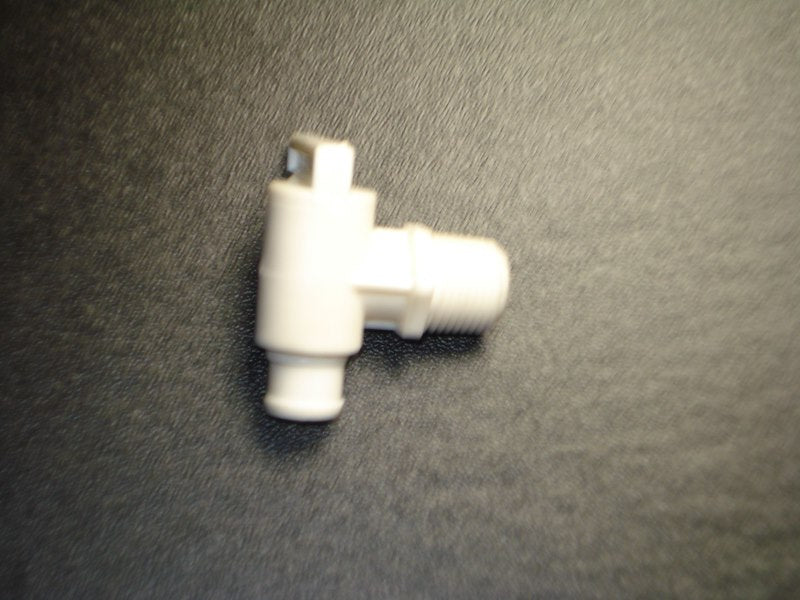 Vanne de Drainage Réservoir Eau Douce 3/8 Pouce Mâle NPT - Plastique Polypropylène - Fabriqué aux USA