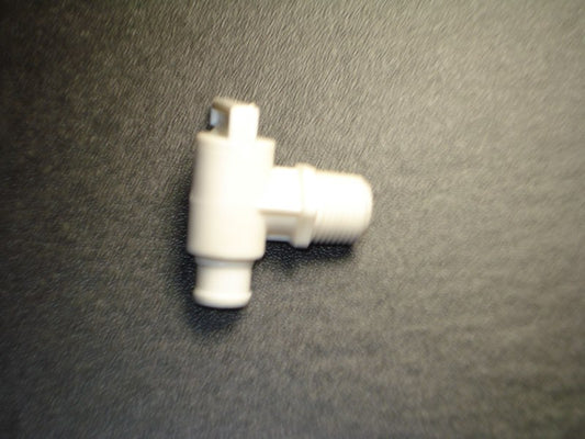Vanne de Drainage Réservoir Eau Douce 3/8 Pouce Mâle NPT - Plastique Polypropylène - Fabriqué aux USA