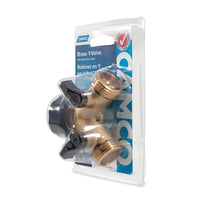 Robinet d'Arrêt Tuyau Remplissage Eau Potable Y Valve Laiton - Conforme aux Réglementations CA/VT