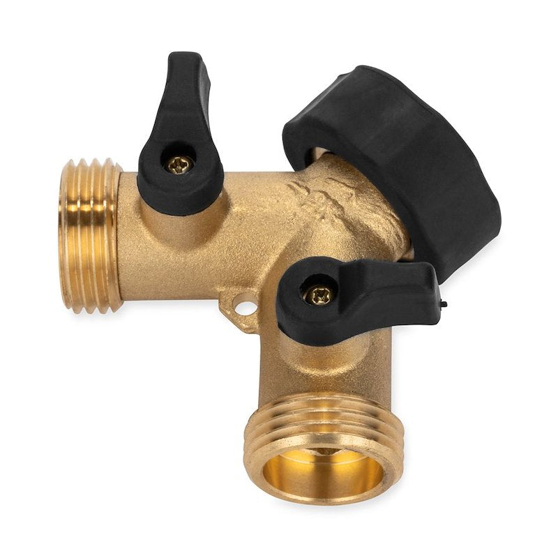 Brass double Y-valve