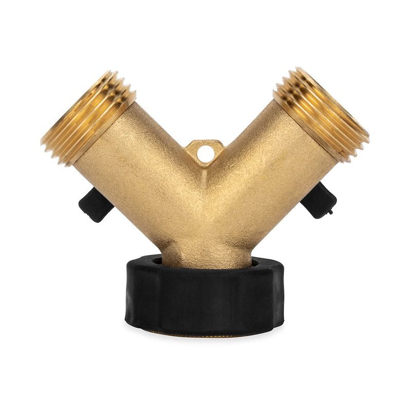 Brass double Y-valve