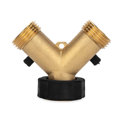 Brass Y Valve Shutoff Valve for Drinking Water Hose