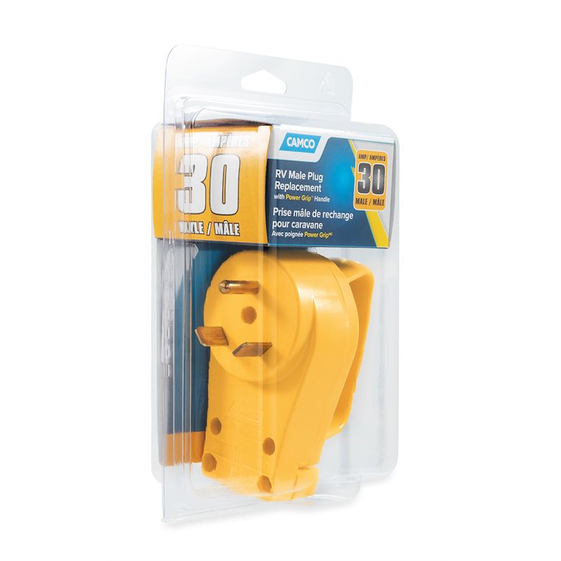 Prise de Cordon d'Alimentation Power Grip™ 30 Amp TT-30P avec Poignée – Remplacement pour Câbles Power Grip
