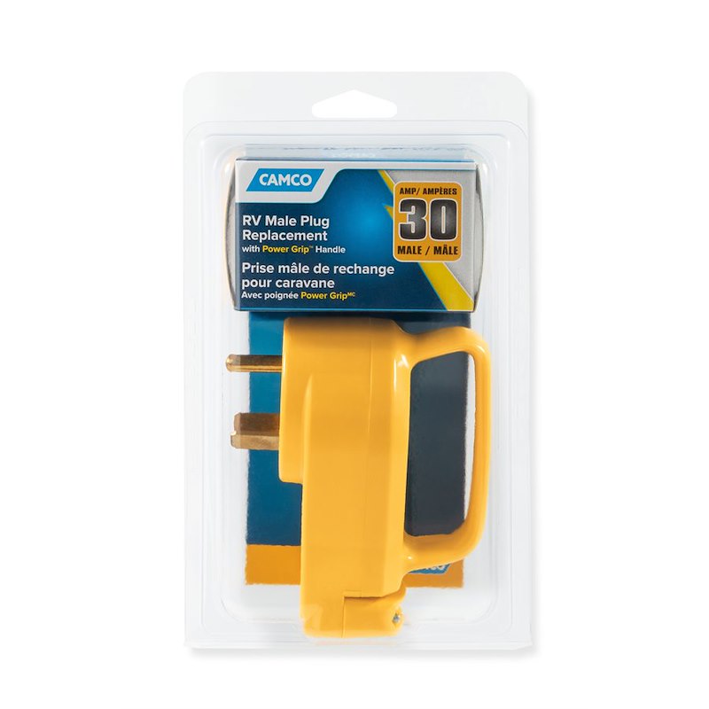 Prise de Cordon d'Alimentation Power Grip™ 30 Amp TT-30P avec Poignée – Remplacement pour Câbles Power Grip