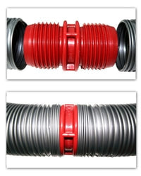 Raccord de Tuyau d'Égout EZ Coupler 3 Pouces - Connecte Deux Tuyaux de Drain Ensemble