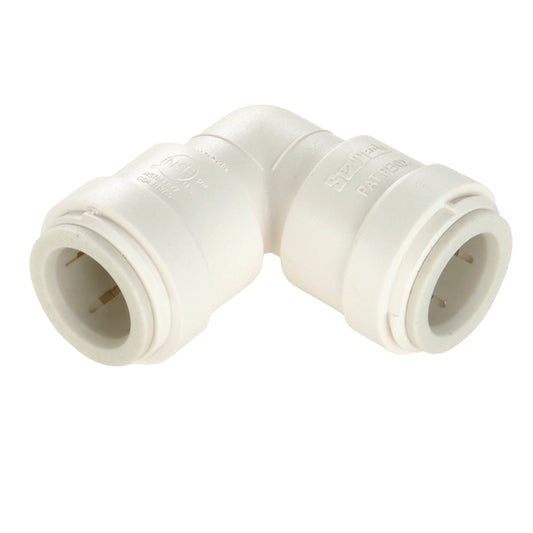 Raccord AquaLock à Connexion Rapide 1/2 Pouce Femelle x 1/2 Pouce Femelle - Coudée à 90 Degrés, Polysulfone, Blanc Cassé