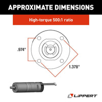 Lippert™ In-Wall Slide-Out Extension Motor - High Torque, 12V, Easy Installation