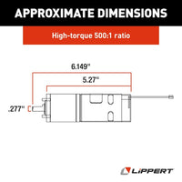 Moteur d'Extension Coulissante Lippert™ In-Wall - Couple Élevé, 12V, Installation Facile