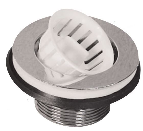 Panier Filtrant pour Évier 2-1/2 Pouces - Couvercle à Vis - Plastique - Compatible Drains 2 Pouces