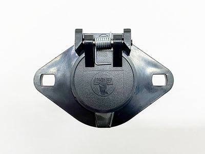 Connecteur de câblage pour remorque - Côté véhicule, 6 broches, plastique