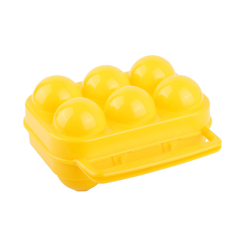 Support pour œufs Coghlan’s - 6 œufs - Jaune - Plastique avec poignée de transport
