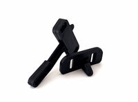 Verrou de Porte Moustiquaire pour Portes Style PHILIPS, Ouverture Gauche, Noir, Vis Incluses