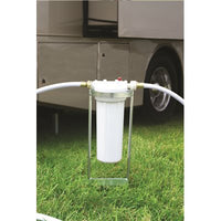 Filtre d'Eau sur Pied en Acier Revêtu de Zinc - Support Stable pour Remplissage Réservoir d'Eau
