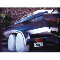 Single Tire Cover - Fits 40-42 Inches - Polar White - Set of 2