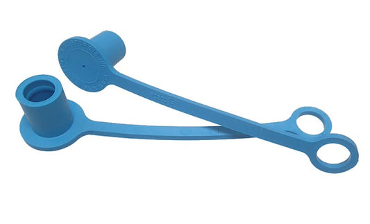 Bouchon de connecteur de tuyau de propane 1/4 Pouce 250 Modèle Déconnecteur Rapide Bleu - MB Sturgis Inc.