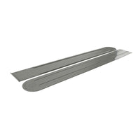 Protecteur de sol pour extension de VR - Slicker pour extension - Ensemble de 2 - 40 pouces x 5 pouces - Gris