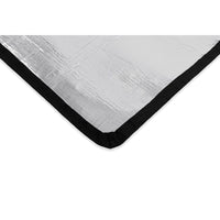 Pare-soleil pour fenêtre de porte de VR – 25-1/4 x 16-1/4 pouces – Noir nylon avec dos réfléchissant – Installation facile avec attaches à crochets et boucles