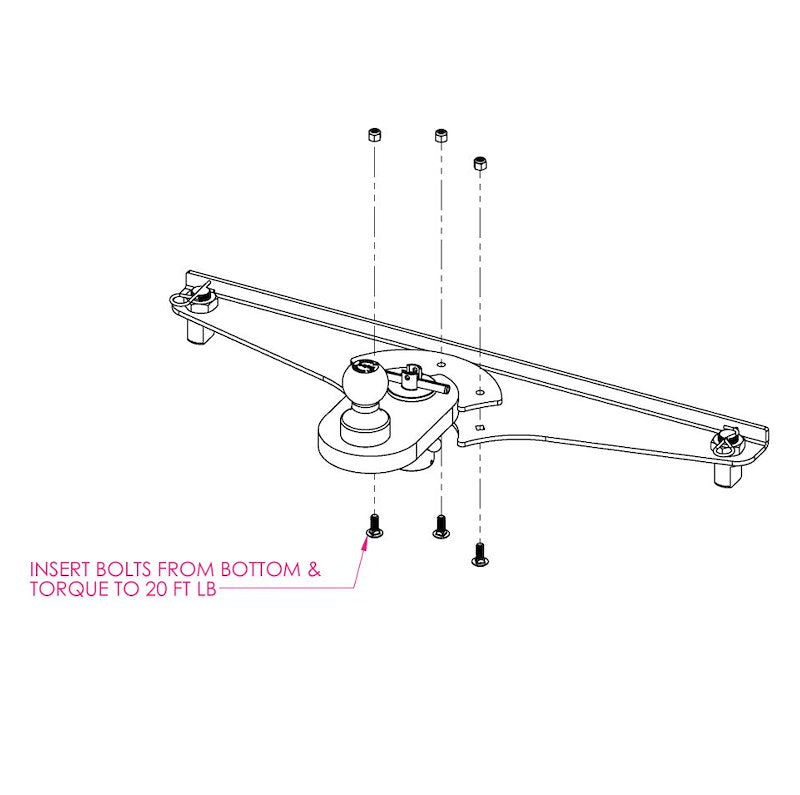 Boule Gooseneck décalée Gen-Y GoosePuck 5" | 25 000 lb | Pour système OEM Puck
